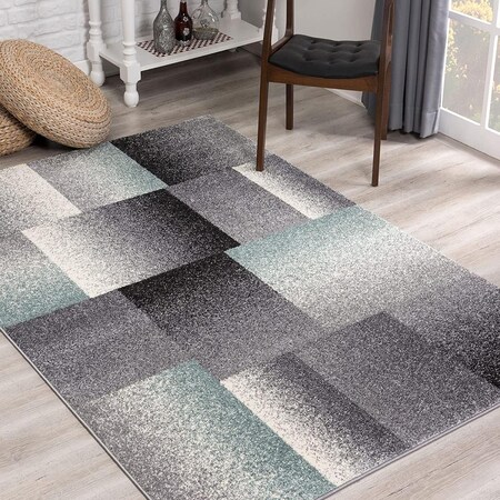 Palacedesigns 4 x 6 ft. Gray Modern Geometric Area Rug - Gray - 4' x 6' PA3102638